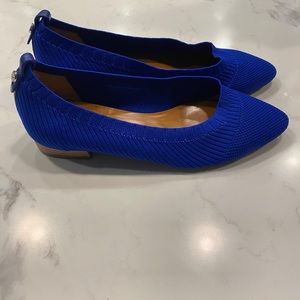 Aquatalia Blue Knit Flats